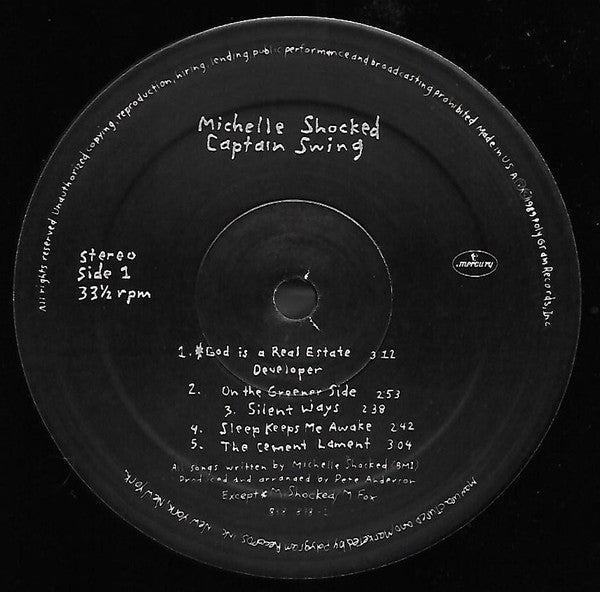 Michelle Shocked : Captain Swing (LP, Album, SRC)