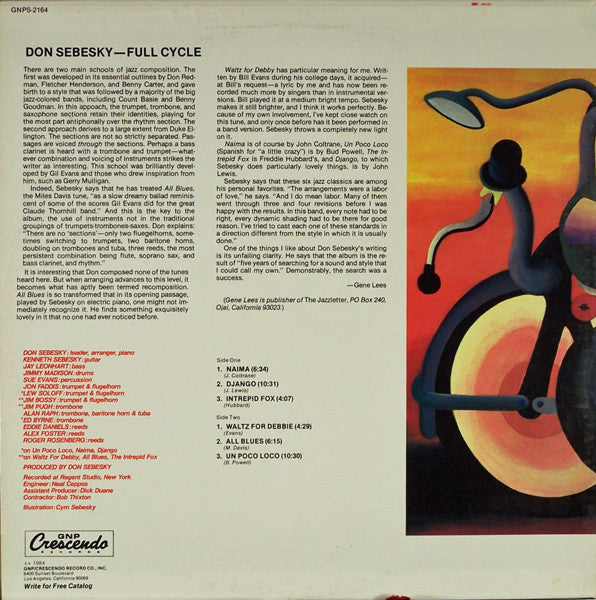 Don Sebesky : Full Cycle (LP, Album)