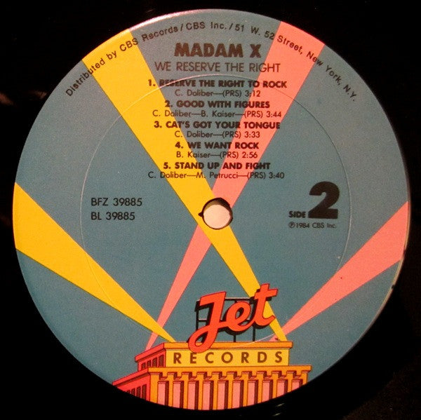 Madam X (3) : We Reserve The Right (LP, Album, Pit)