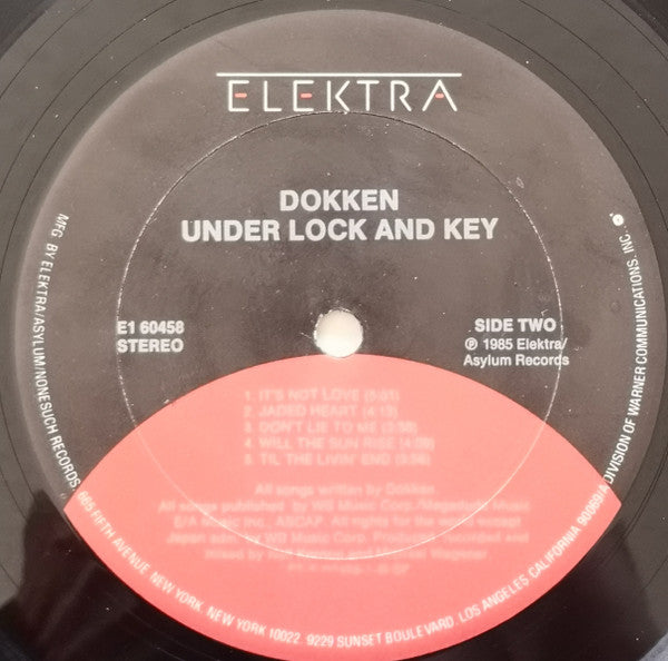 Dokken : Under Lock And Key (LP, Album, Club)