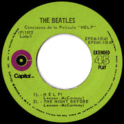 The Beatles : Help! (7", EP, Mono, RE)