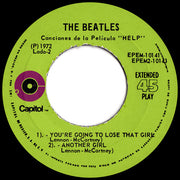 The Beatles : Help! (7", EP, Mono, RE)