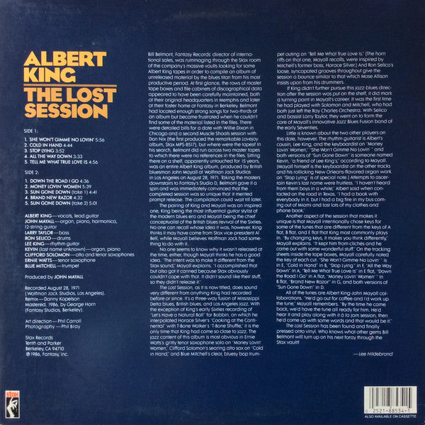 Albert King : The Lost Session (LP, Album, Pit)