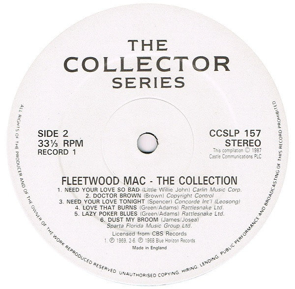 Fleetwood Mac : The Collection (2xLP, Album, Comp, Mono, Gat)