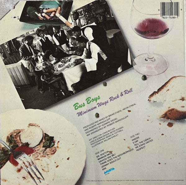 Bus Boys* : Minimum Wage Rock & Roll (LP, Album, San)