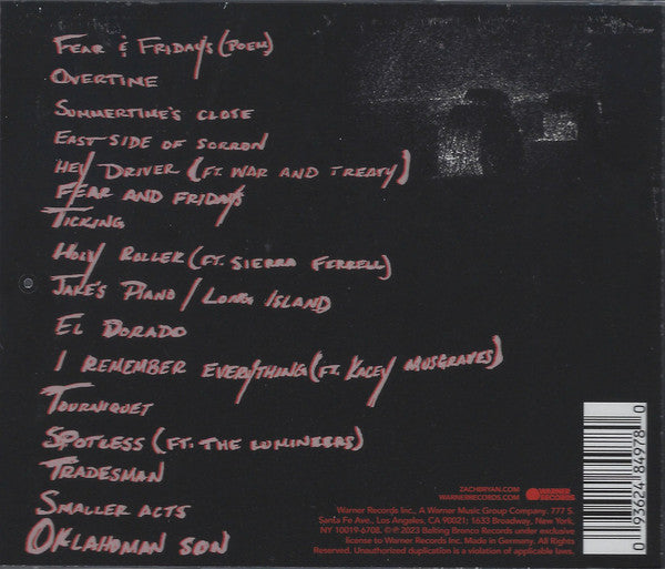 Zach Bryan : Zach Bryan (CD, Album)