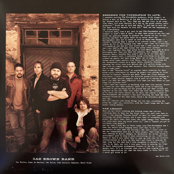 Zac Brown Band : The Foundation (LP, Album, Ltd, RE, RM, Red)