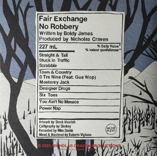 Nicholas Craven, Boldy James : Fair Exchange No Robbery (LP, Ltd, Cle)