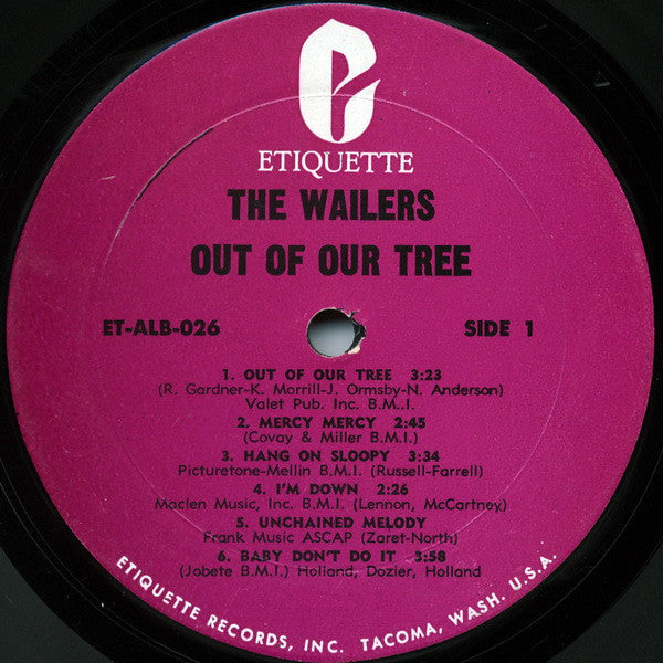 The Wailers (2) : Out Of Our Tree (LP, Album, Mono, Mon)