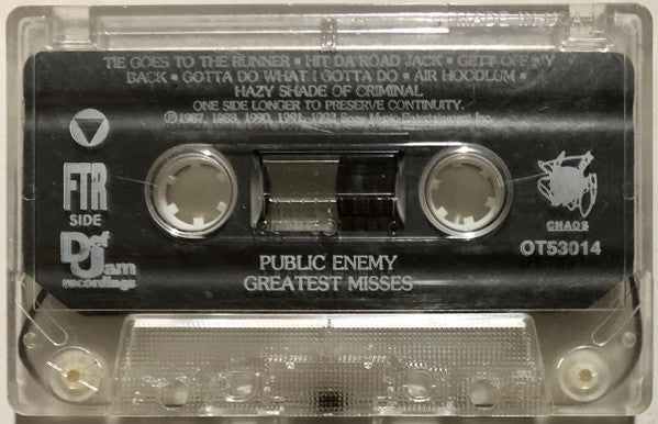 Public Enemy : Greatest Misses (Cass)