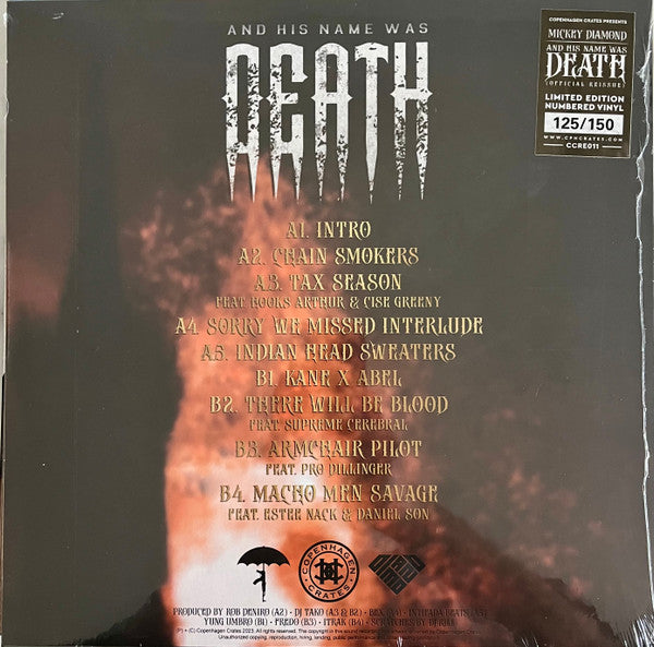 Mickey Diamond : And His Name Was Death  (12", EP, Ltd, Num, RE, Gol)