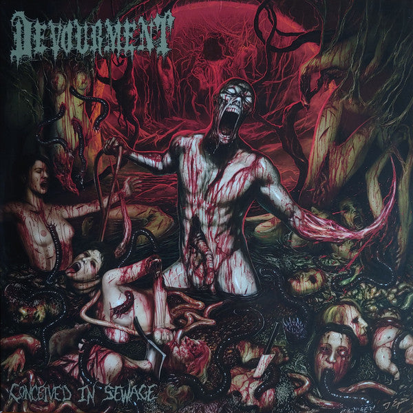 Devourment : Conceived In Sewage (LP, Album, RP, Tri)