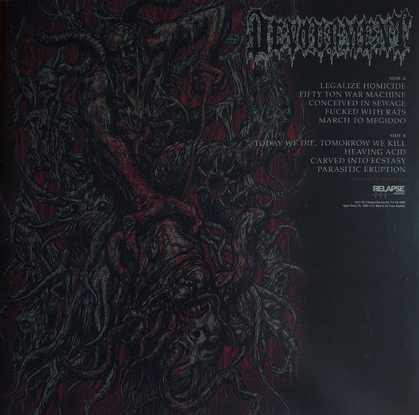 Devourment : Conceived In Sewage (LP, Album, RP, Tri)