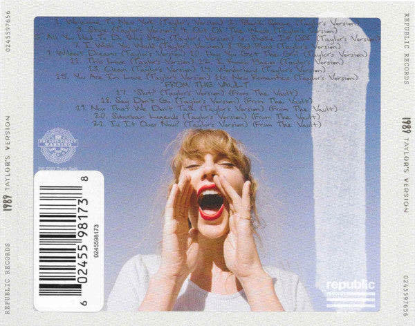 Taylor Swift : 1989 (Taylor's Version) (CD, Album, Dlx, S/Edition, Cry)