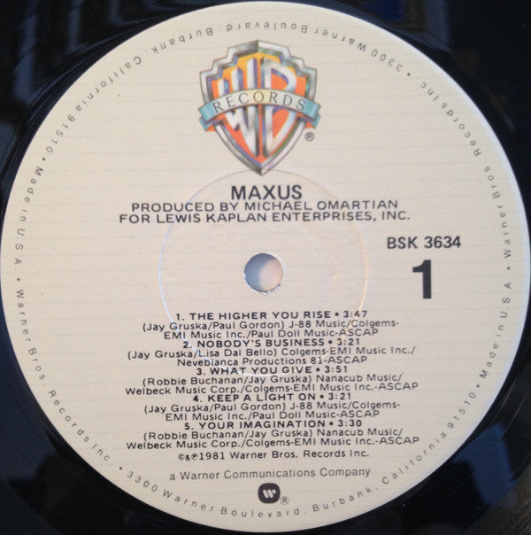 Maxus : Maxus (LP, Album, Jac)