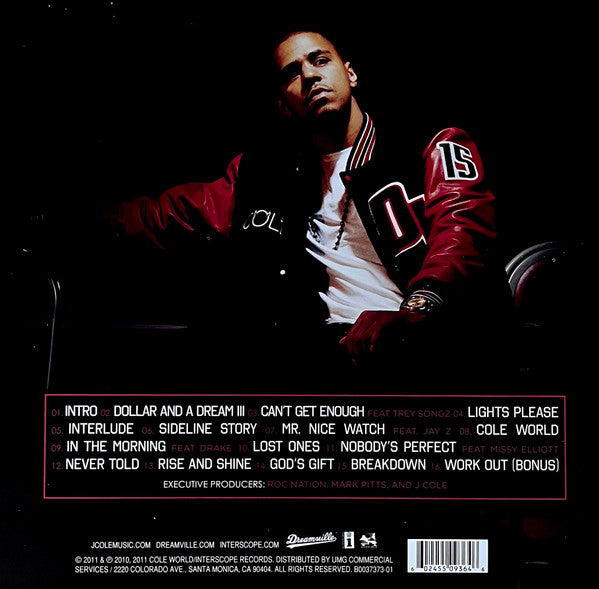 J Cole* : Cole World: The Sideline Story (2xLP, Album, RE)