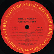 Willie Nelson : Without A Song (LP, Album, Pit)