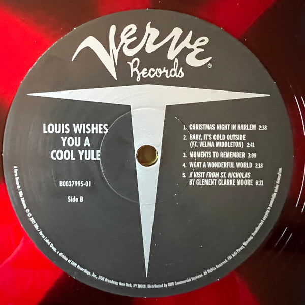 Louis Armstrong : Louis Wishes You A Cool Yule (LP, Ltd, Blu)