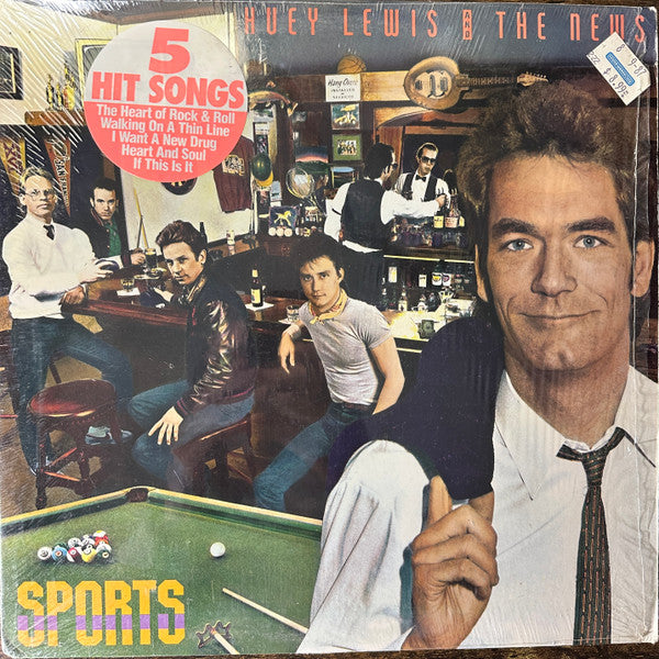 Huey Lewis And The News* : Sports (LP, Album, RE, Pit)