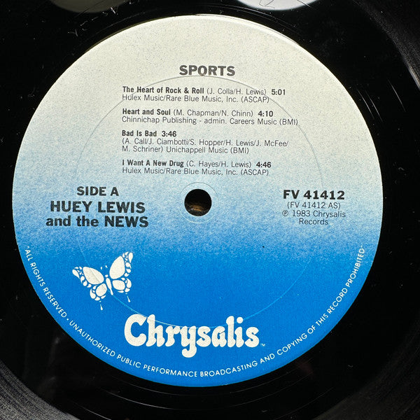 Huey Lewis And The News* : Sports (LP, Album, RE, Pit)