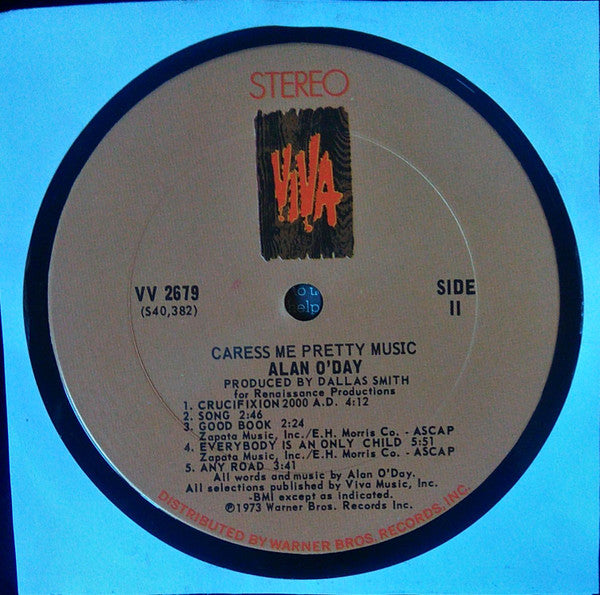 Alan O'Day : Caress Me Pretty Music (LP, Album, San)