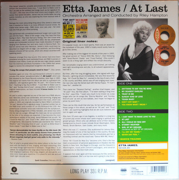 Etta James : At Last! (LP, Album, Ltd, RE, 180)