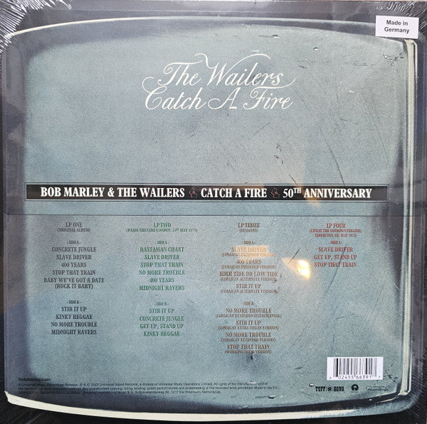 Bob Marley & The Wailers : Catch A Fire (4xLP, Album, Dlx, Ltd, Col)