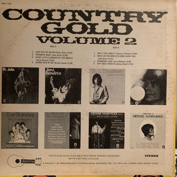 Various : Country Gold Vol. 2 (LP, Comp)
