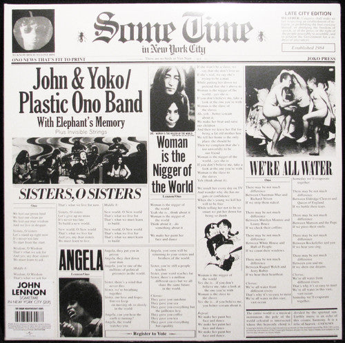 the album cover for John Lennon - Some Time In New York City [Vinyl]