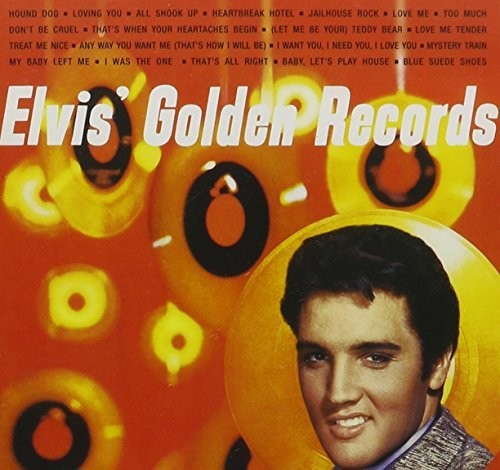 the album cover for Elvis Presley - Elvis' Golden Records