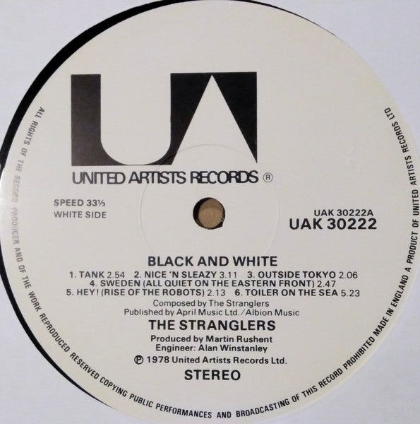 The Stranglers : Black And White (LP, Album, Art)