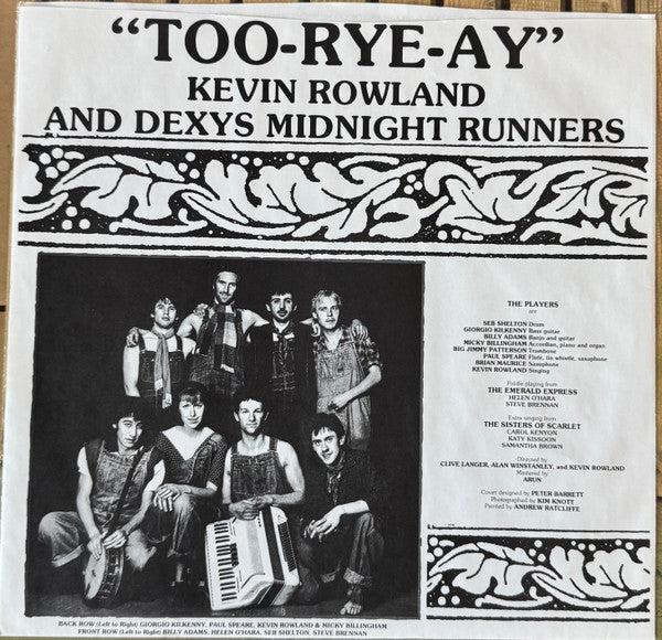 Kevin Rowland & Dexys Midnight Runners : Too-Rye-Ay (LP, Album, PRC)