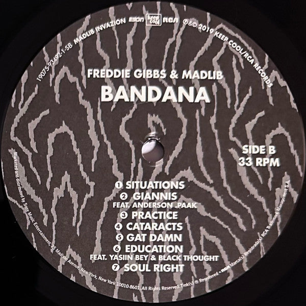 Freddie Gibbs, Madlib : Bandana (LP, Album, RE, RM)