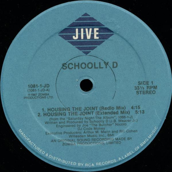 Schoolly D : Housing The Joint (12")