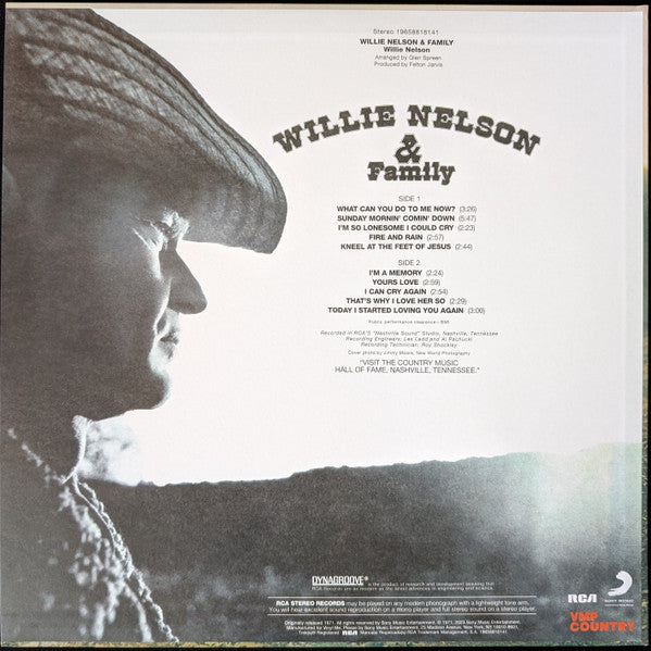 Willie Nelson & Family : Willie Nelson & Family (LP, Album, Club, RE, RM, Ora)