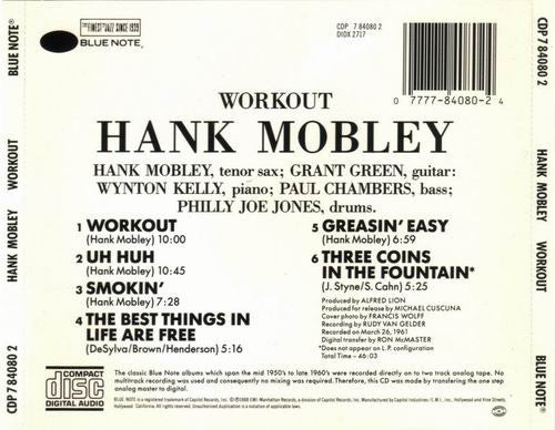 Hank Mobley : Workout (CD, Album, RE)