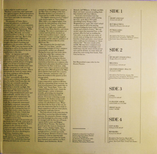 Stan Getz : The Chick Corea / Bill Evans Sessions (2xLP, Comp, Gat)