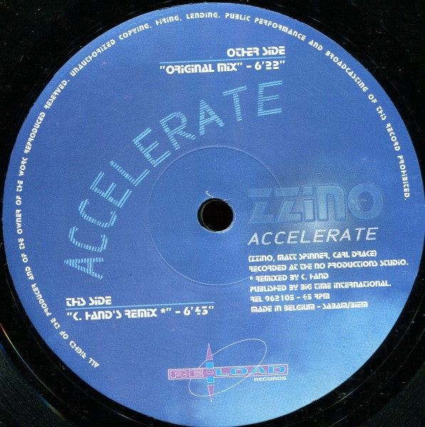 Zzino : Accelerate (12")