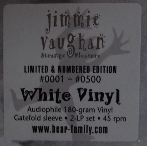 Jimmie Vaughan : Strange Pleasure (2xLP, Album, Ltd, Num, RE, Whi)