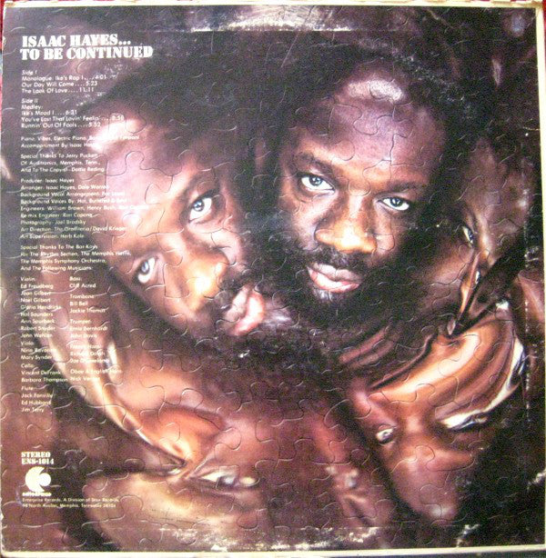 Isaac Hayes : ...To Be Continued (LP, Album, Mon)