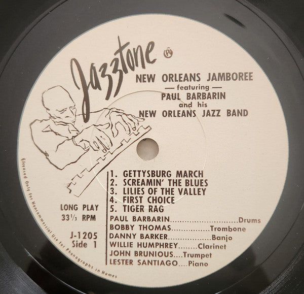 Paul Barbarin And His New Orleans Jazz Band* : New Orleans Jamboree (LP)