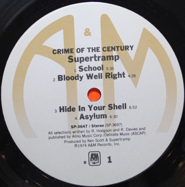 Supertramp : Crime Of The Century (LP, Album, RE)