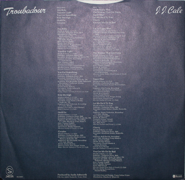 J.J. Cale : Troubadour (LP, Album, San)