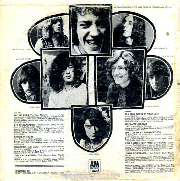 Joe Cocker : With A Little Help From My Friends (LP, Album, Mon)