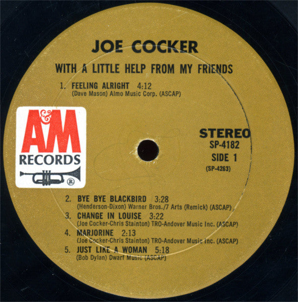 Joe Cocker : With A Little Help From My Friends (LP, Album, Mon)