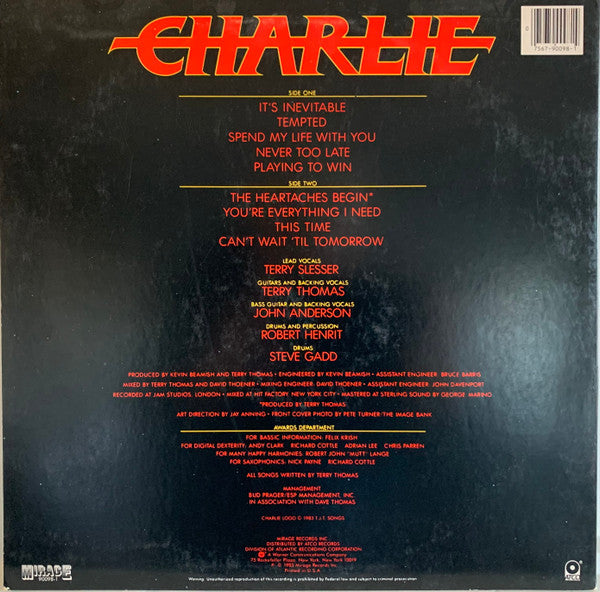 Charlie (5) : Charlie (LP, Album, All)