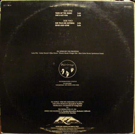 Philisteens : Turn Up The Music (12", EP)