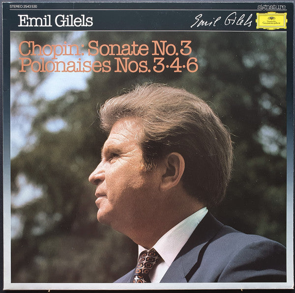 Frédéric Chopin - Emil Gilels : Sonate No.3 / Polonaises Nos. 3 · 4 · 6 (LP, RE)