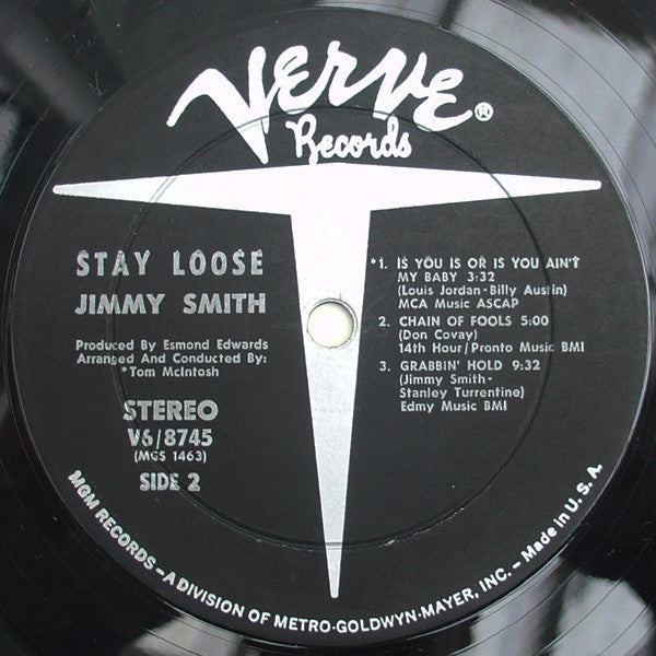 Jimmy Smith : Stay Loose (LP, Album)