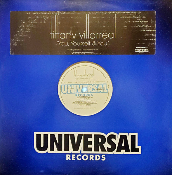 Tiffany Villarreal : You, Yourself & You (12", Single, Promo)